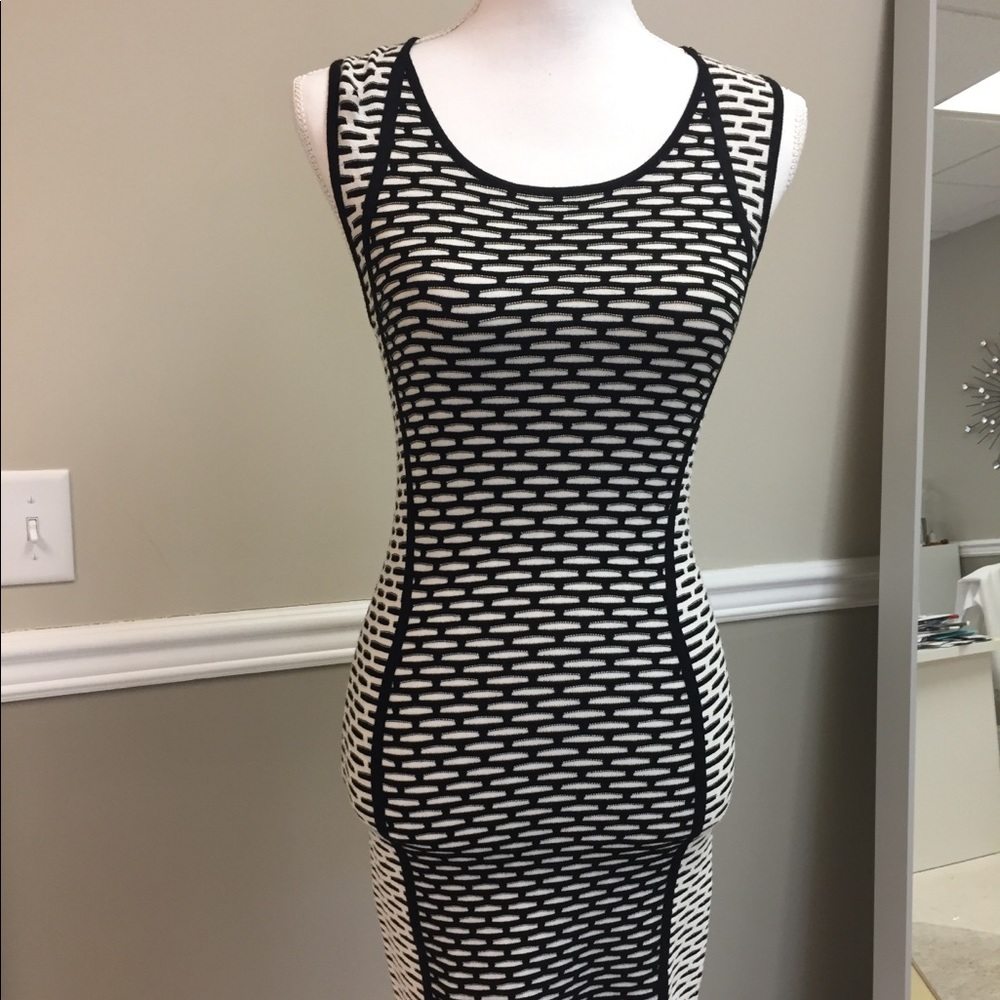 Black and white INTERMIX dress